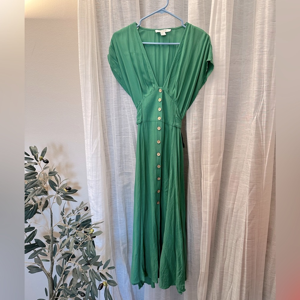 Turquoise Midi Dress